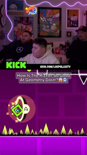 How Is The Rizzler So Good At Geometry Dash!?😱🥶 #therizzler #geometrydash #gamer #amazing