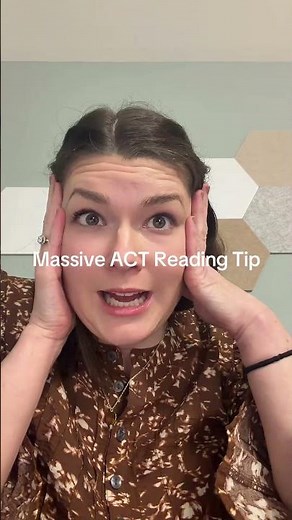 Massive Reading ACT Tip for Saturday