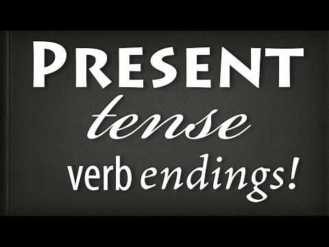 Latin Present Tense Verb Endings