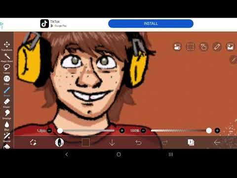 Drawing on my new Galaxy S6 lite ^_^