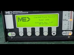 Monroe Electrostatic Charge Plate - Monitor 288B Repairs by Dynamics Circuit (S) Pte. Ltd.