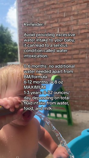 Disclaimer: I was videotaping him playing with the water and right after i saw him do this I snatched the hose away from him. Water intoxication is life threatening and a lot of people highly overestimate the amount of water young infants and toddlers need. #babynutrition #waterintoxication #thebabydietitian #pediatricdietitian #dietitianforbaby