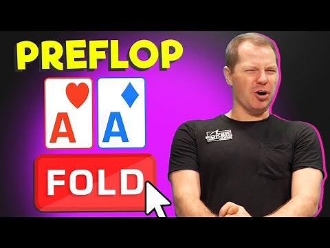 When To FOLD Pocket ACES Preflop!!!!