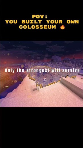 POV: You Step Into The Minecraft Coliseum… Ready to Fight? ⚔️🔥 #minecraft #gaming #pov #survival