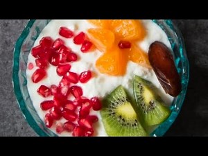 healthy breakfast ,, crunchy muesli fruits 😋😋, protein 😋