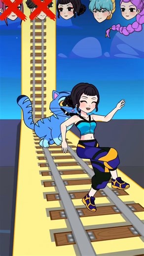 Kpop Demon Hunters Characters vs Derpy Tiger Train - Who Will Win? #animation #cartoon