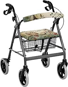 Owl Tree Walker Accessories Easy to Install Drive Rollator Accessories Fits Most Standard Sized Rollators Seat and Backrest Rollbar Covers Washable