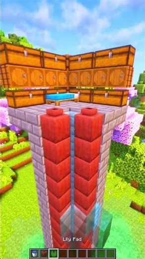 Minecraft Bubble Elevator Build! #shorts