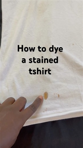 Quick fix on a stained tshirt #tyedye