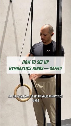 The ONLY safe way to set up your gymnastics rings