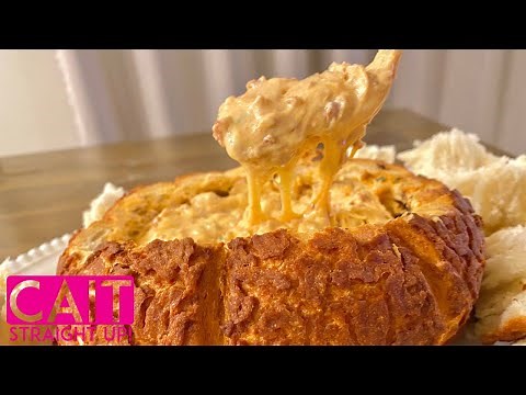 Bacon Gouda Dip in Bread Bowl Recipe | Cait Straight Up
