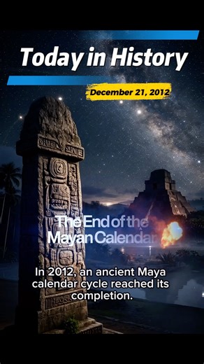 December 21, 2012: Today in History - The End of the Mayan Calendar #History #HistoricalFacts