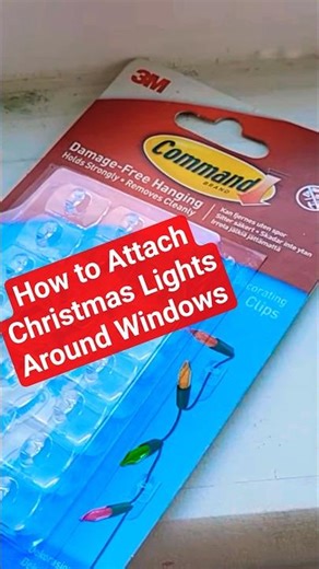 How to hang Christmas Lights on windows