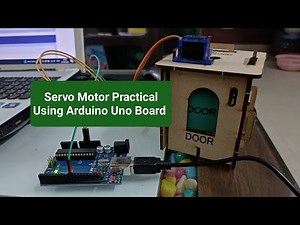 Servo Motor Open and Close Door Practical Using Arduino Uno Board #viral #arduino #arduinoproject