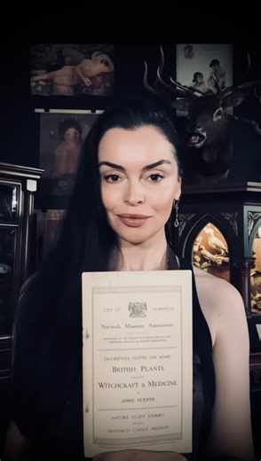 ALTAR ROOM on Instagram: "🌹Sharing a farewell to a beautiful piece of history as it heads off to its new home: 1915 British Plants used in Witchcraft and Medicine “Descriptive Notes on Some Plants Used in Witchcraft and Medicine by James Hooper” Nature Study Exhibit at the Norwich Castle Museum. This is a complete and very scarce booklet that was available during your museum tour in 1915 for the exhibit. This is the first time the booklet has been in the United States having been in England for