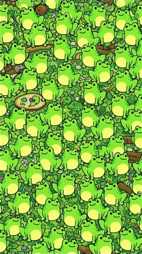 Can you find the hidden chameleon? #puzzle #shorts