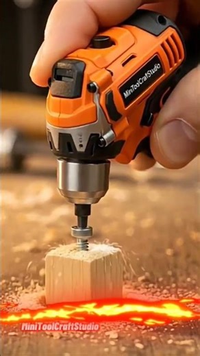 Miniature Cordless Impact Driver in Action |MiniToolCraftStudio #mini #minitools #diytools #minitool
