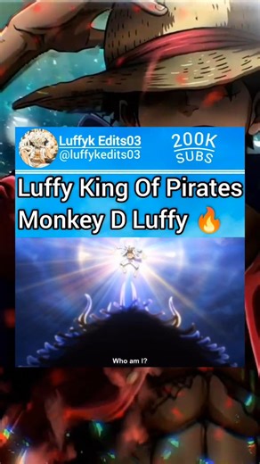 Luffy King Of Pirates Monkey D Luffy #luffy #kaido #onepiece