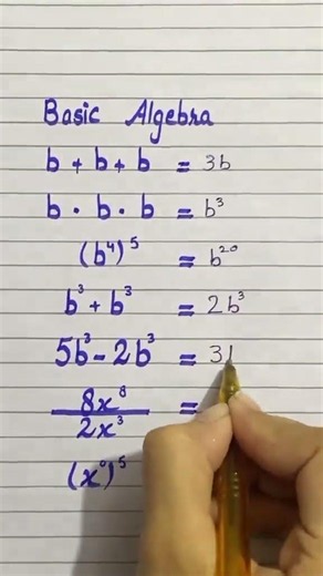 Basic algebra #basic #algebra #mathstricks #mathguide #reelviral #trendingshorts #unfrezzmyaccount