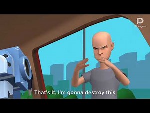 Classic Caillou destroys an ice cream truck S1 E30