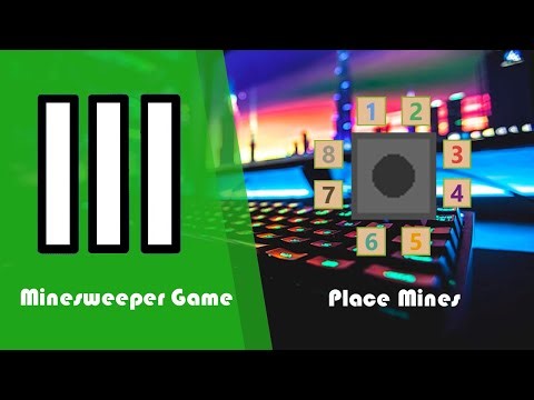 Minesweeper Game (Part 3 - Adding Mines) [Python - Pygame]