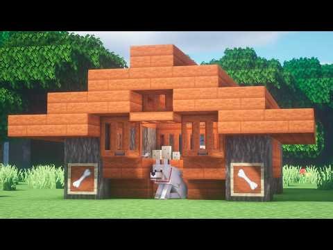 Minecraft: How to Build an Acacia Dog House