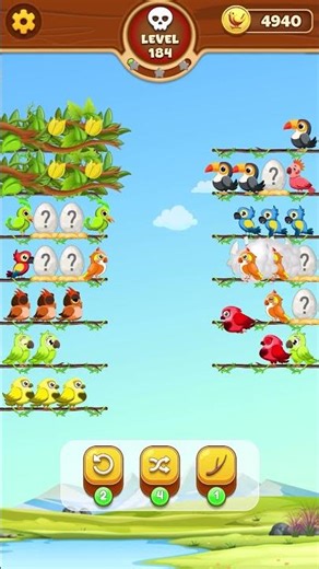 Bird Sort Game Level 184
