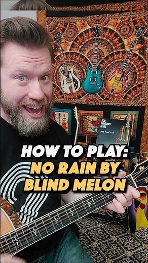 No Rain by Blind Melon - Guitar Lesson (Simplified)