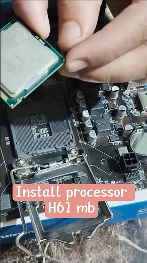 HOW TO INSTALL PROCESSOR ON H61 MOTHERBOARD #howtointallpro #processor #install #h61