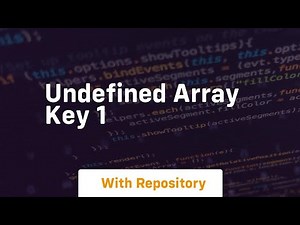 undefined array key 1