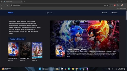 Hey guys, gusto ko lang i share tong isa sa mga old projects ko last June 2024 ko pa to ginawa, made with React, tmdb API and other technologies. Responsive na rin siya at naka host at deploy narin pala to sa internet, nasa github repo ko to at pwede kong ibigay yung source code sa mga gusto just comment lang and btw this project is not yet finish medyo na busy lang ako that time kaya di ko na continue until now. This project is also a beginner friendly sa mga gustong mag study ng React with Jav