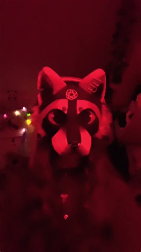 #raccoon #therian #therianmask #ledlights