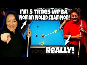 Can Efren Reyes beat the 5 times WPBA CHAMPION on the Challenge of Champion Match