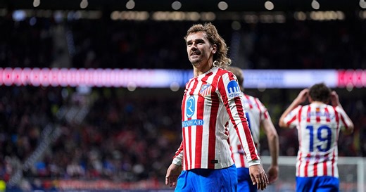 Liga I Antoine Griezmann signe un doublé express et ramène l'Atlético de Madrid à hauteur du Barça au classement