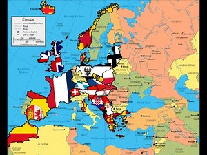 Alternate flag map of Europe