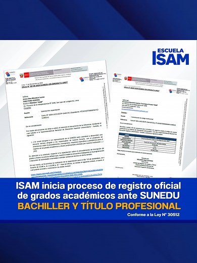 ISAM Avanza: Registro de Grados Académicos