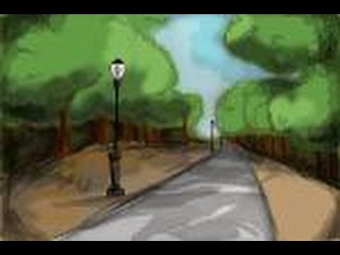 How to draw a park