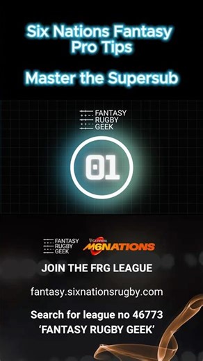 Six Nations Fantasy Rugby Pro Tips #1 - Master the Supersub