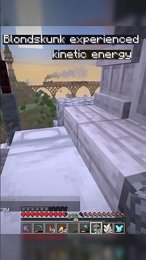 Playing a Deadly Game of Bed Wars with ‪@Blondskunk‬ #minecraftshorts #minecraftfunny