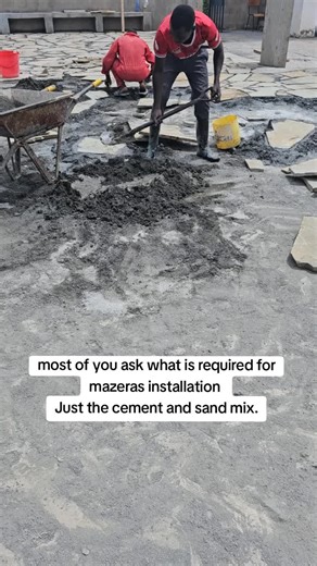 Mazers Installation Guide: Sand and Cement Mix Essentials