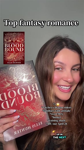 Blood Bound by @Katie Ellis-Brown/Ellis Hunter will definitely blow up in the fantasy romance space 🤭 thanks again to @Atria Books for the ARC. #booktok #fantasyromance #fantasyromancebooks Blood Bound, witches, dragons, fantasy romance, book recs