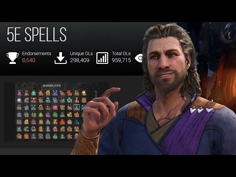 5E Spells - Cantrips Showcase! Best Baldur's Gate 3 mods!