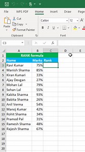 301K views · 2.2K reactions | RANK formula trick in excel | Time to Office | Facebook