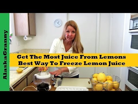 How To Get The Most Juice From Lemons Best Way To Freeze Lemon Juice