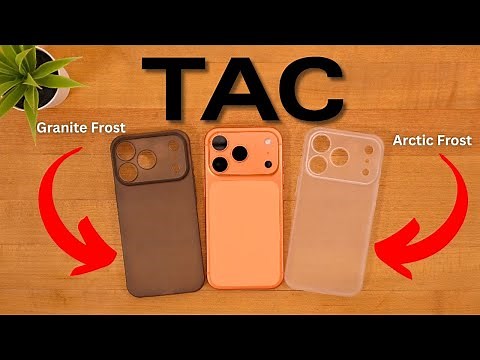 The THINNEST iPhone 17 Pro Case! TAC Arctic Frost + Granite Frost REVIEW! // Matte Screen Protector!