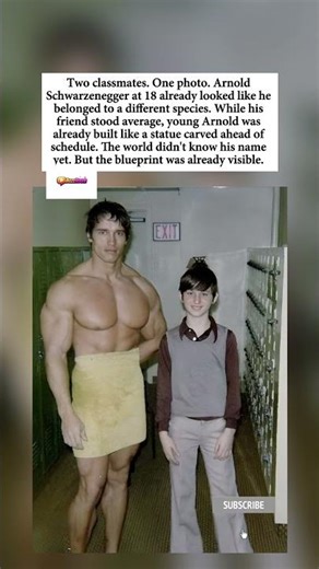 Rare 18-Year-Old Arnold Schwarzenegger Towers Over Classmate in Size Comparison