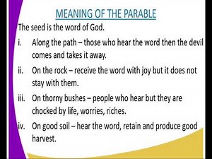 C R E form 2, parable of the sower lesson 23
