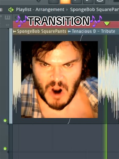 #transition @SpongeBob ➡️ Tenacious D @Jack Black #goofygooberrock #tribute #spongebob #tenaciousd