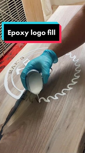 Engraved Epoxy Logo Fill with Woodworking | Backwoods Timber Creations