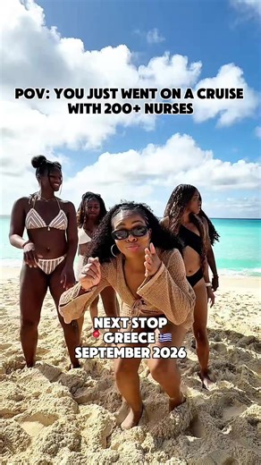 Spent a week cruising with 200 nurses and the vibes were unmatched 🌊 Nurse Gang at Sea always delivers community, connection, and a much needed reset for nurses who work hard and deserve to play hard too 😎 Shoutout to @Aprnbeauty for making it all possible Next stops: 🇬🇷 Greece ➡️ September 2026 🇩🇴 Dominican Republic ➡️ March 2027 #nursegangatsea #nurse #BlackNurse #blacknursetiktok #cruisetok
